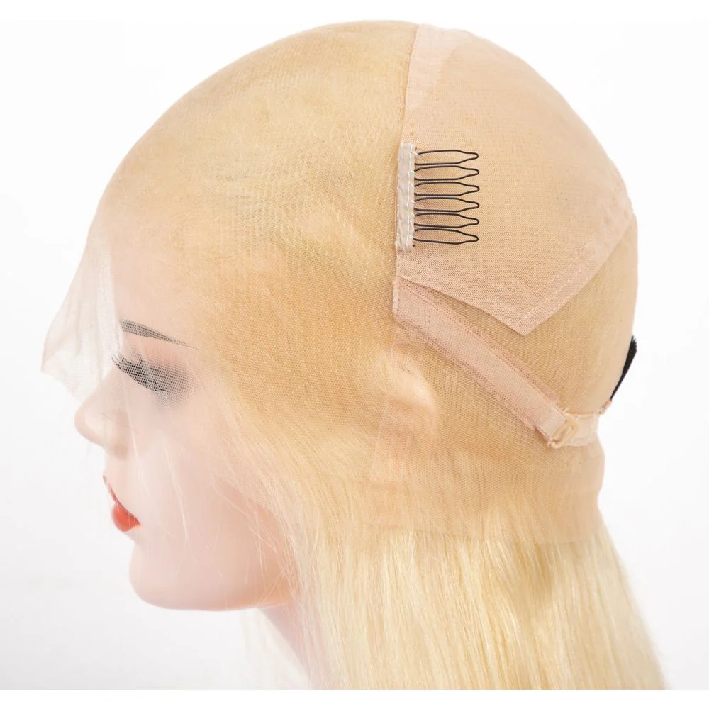 B & B Gold 100% Brazilian Human Hair 13x4 Lace Front Wig - 613 - Image 5