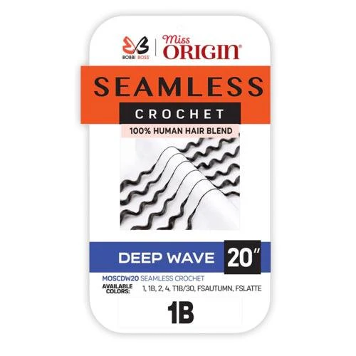 Bobbi Boss 100% Human Hair Blend Seamless Crochet Braids – Deep Wave - Image 3