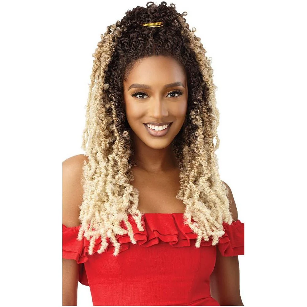 Outre X-Pression Twisted Up 4x4 Synthetic Lace Front Wig - Butterfly Bomb Twist 24" - Image 4