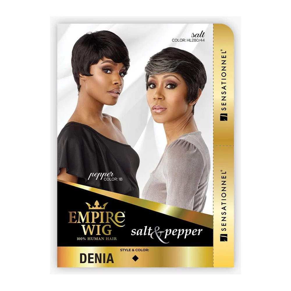 Sensationnel Empire Human Hair Salt & Pepper Full Wig - Denia - Image 10
