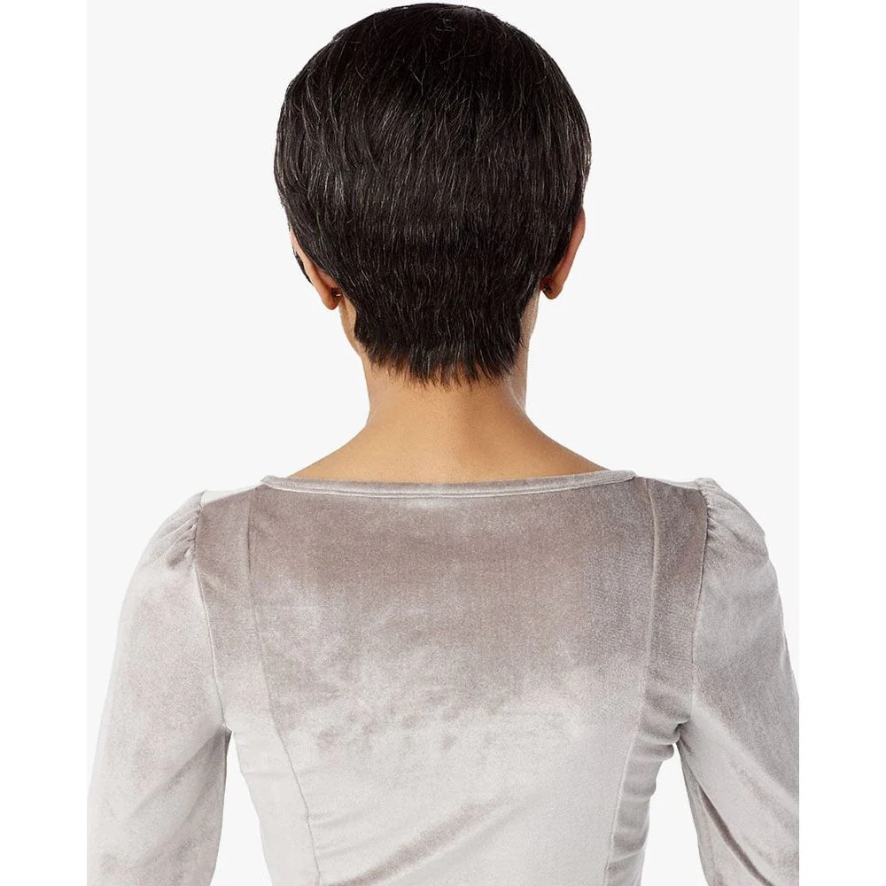 Sensationnel Empire Human Hair Salt & Pepper Full Wig - Denia - Image 9